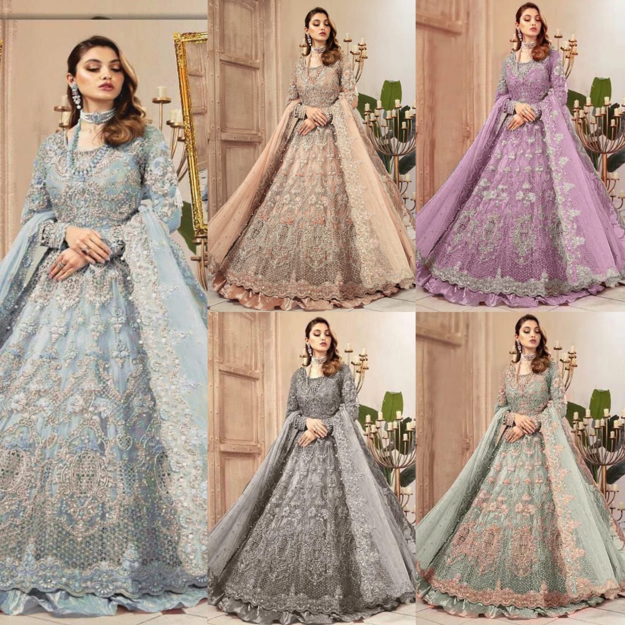 MARIA.B net embroidered sequence