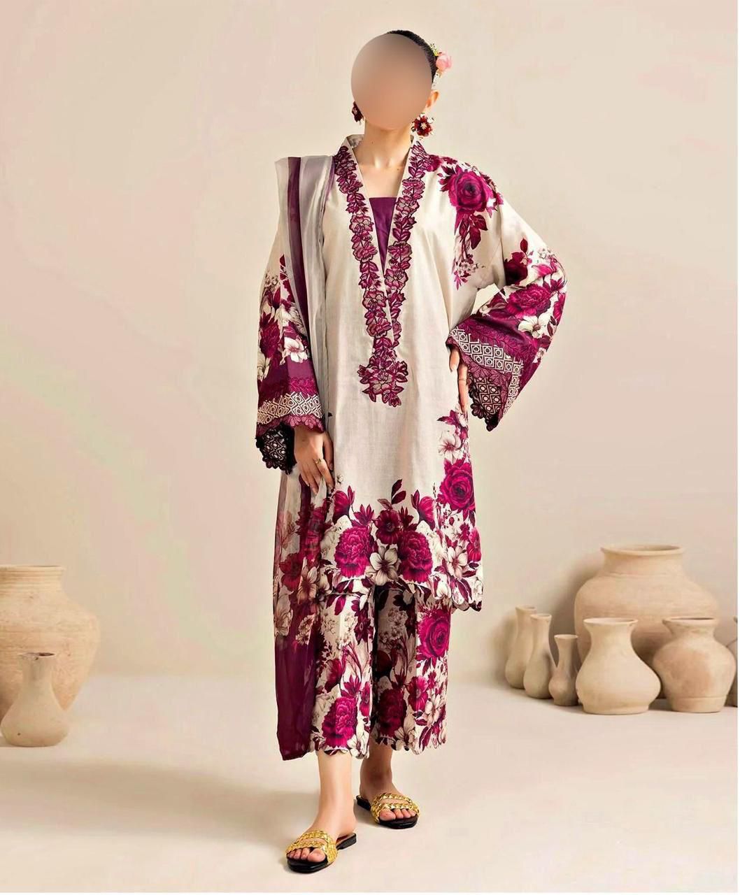 shamooz silk printed unstitched 3pc