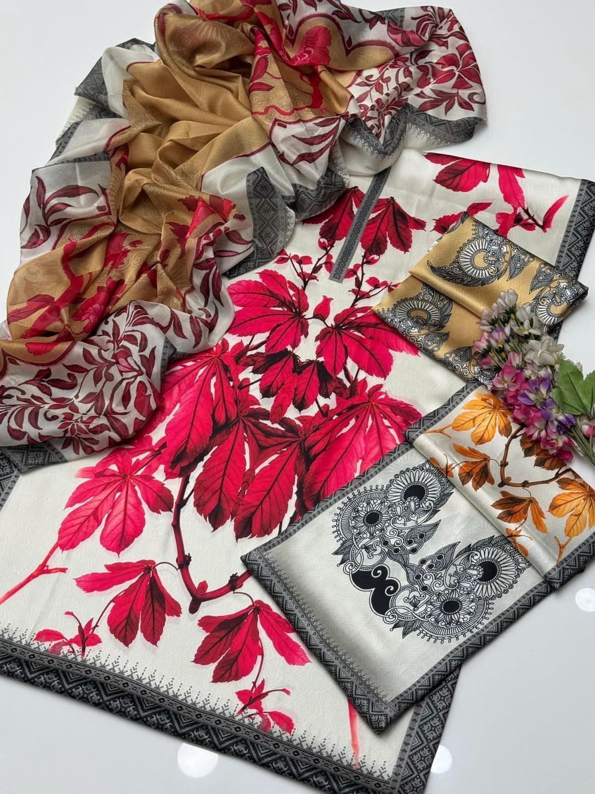 shamooz silk printed unstitched