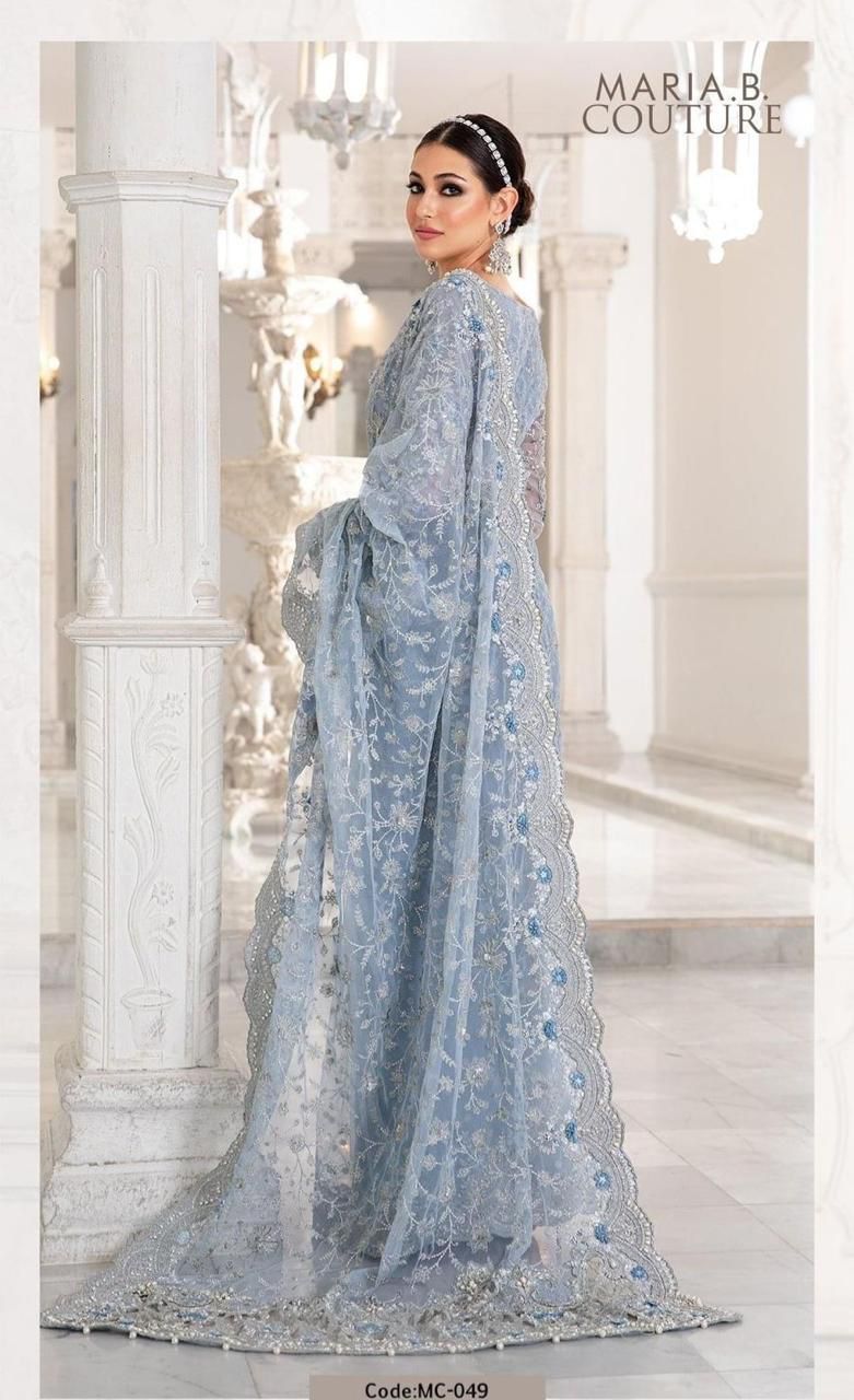 MARIA.B net saree embroidered hand