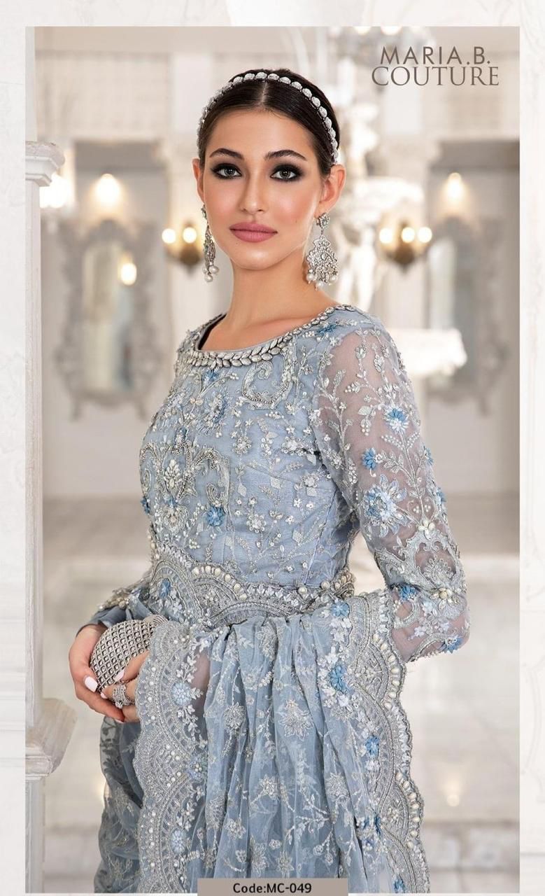 MARIA.B net saree embroidered hand