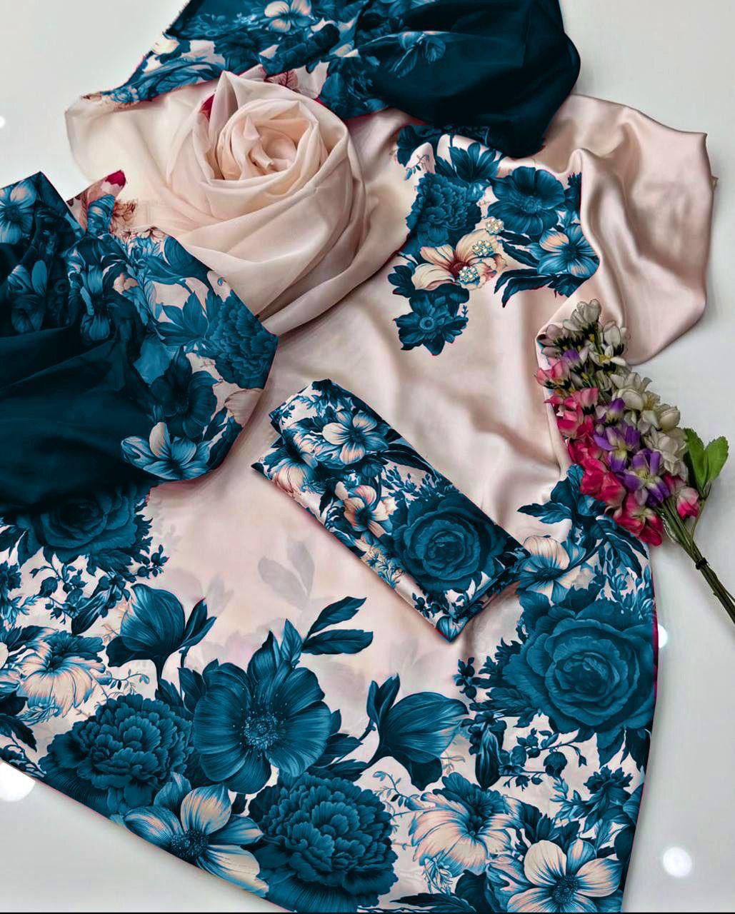 shamooz silk printed unstitched 3pc