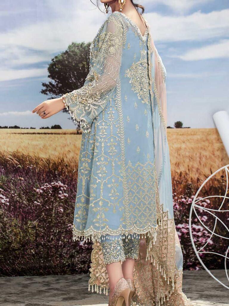 AGHA NOOR organza embroidered & sequence