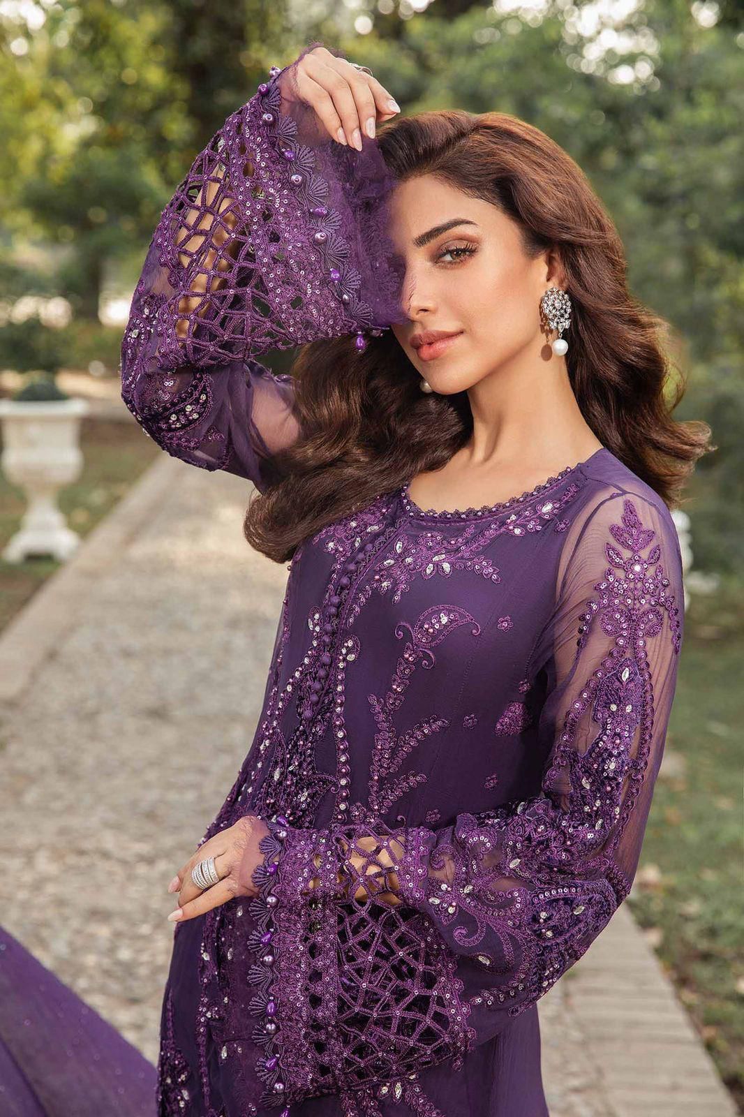 MARIA.B chiffon embroidered hand