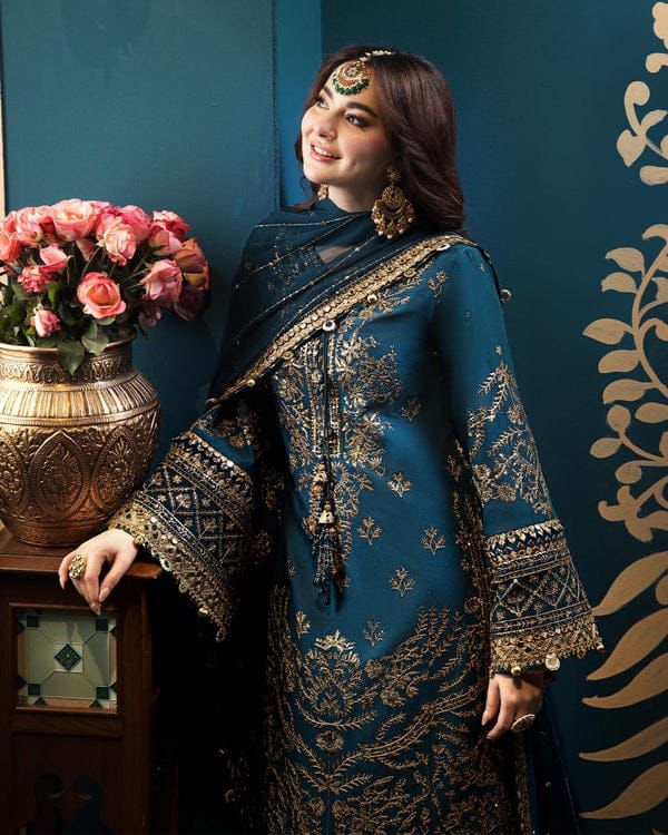 ASIM JOFA chiffon embroidered sequence