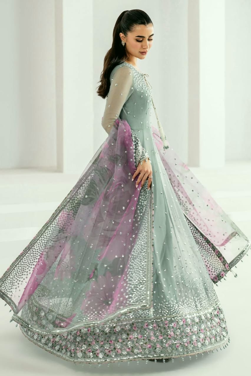 AZMIN maxi chiffon embroidered