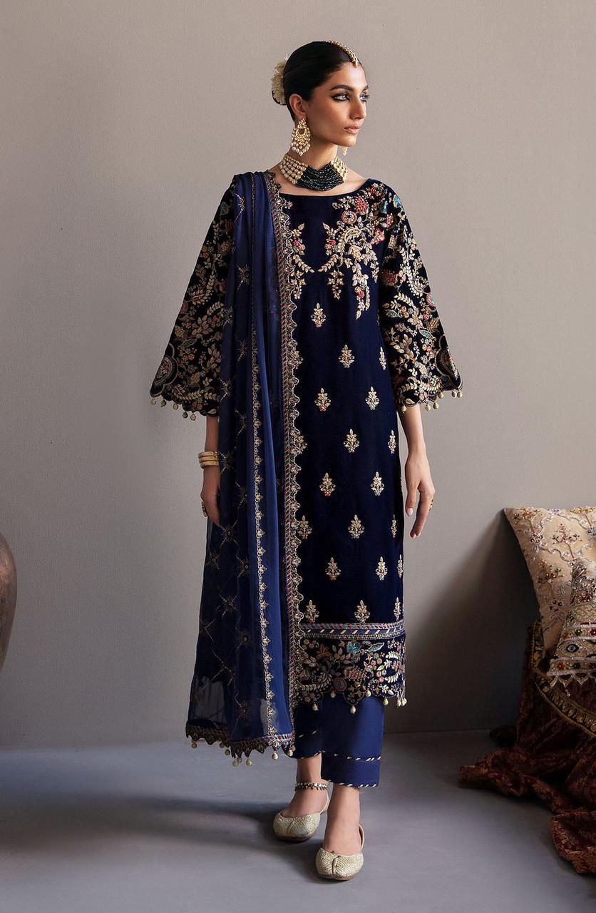 velvet embroiderd hand emblished luxury