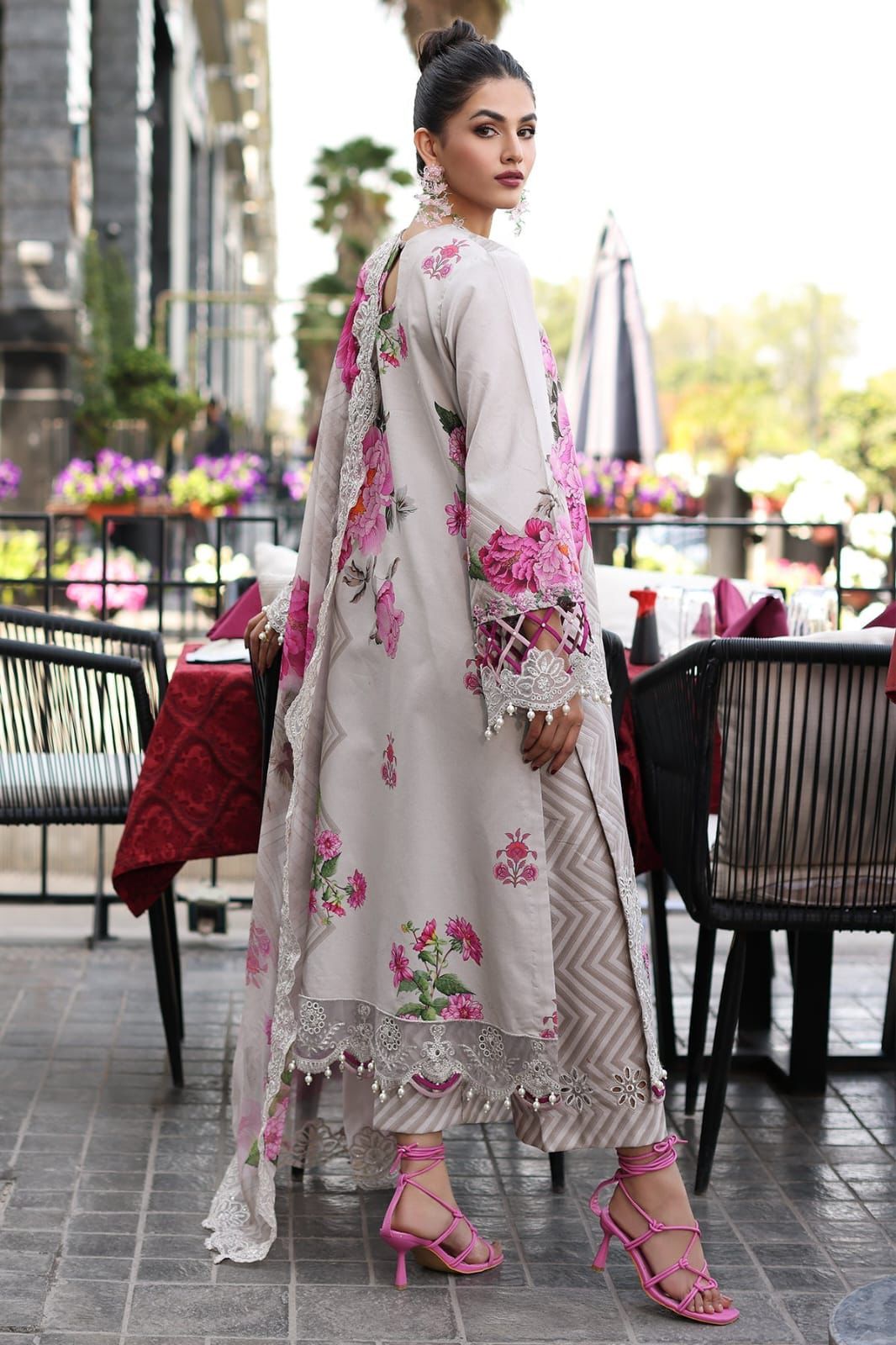 ASIFA NABEEL shamooz silk embroidered hand emblishment luxury unstitched 3pc