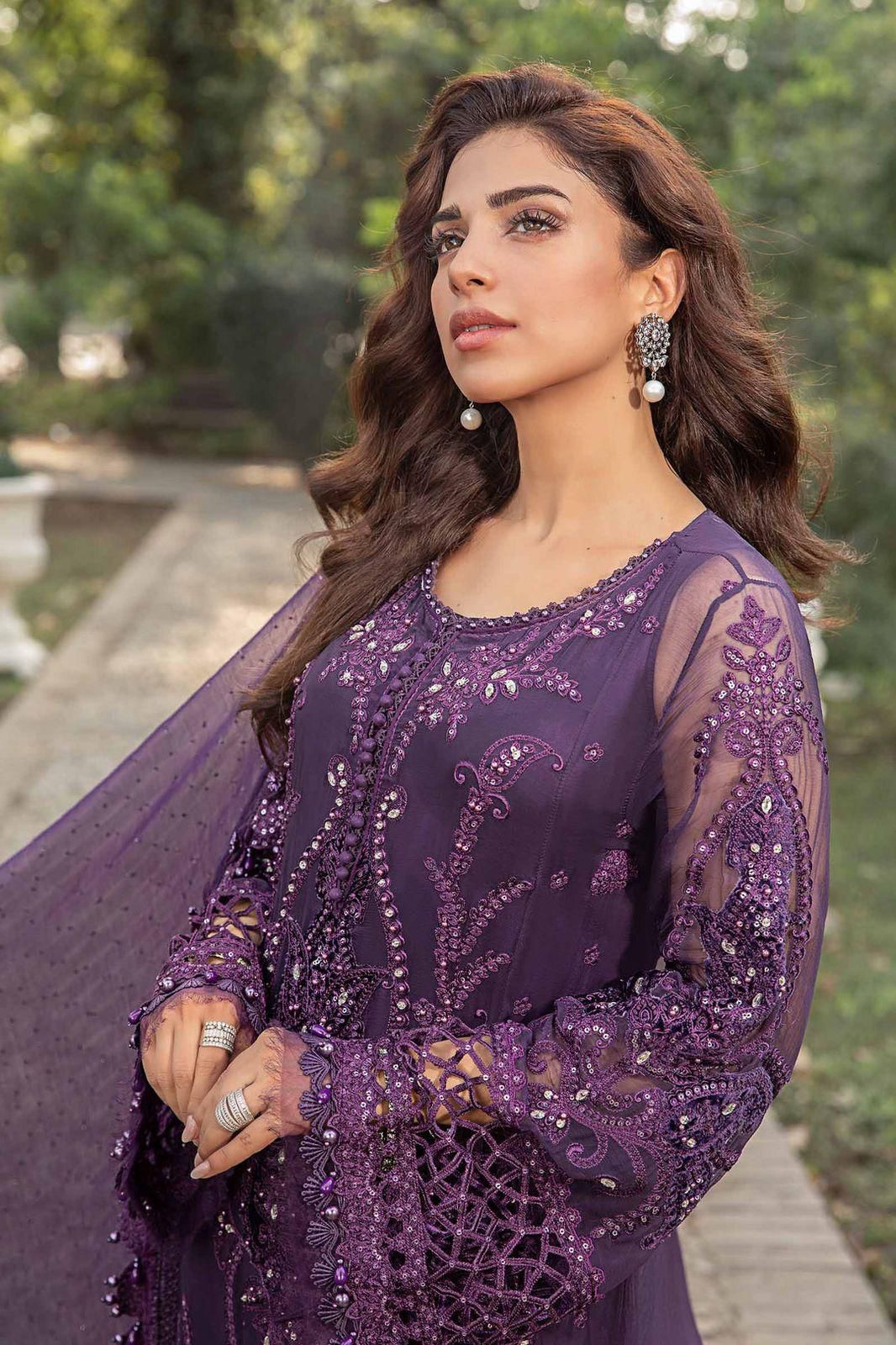 MARIA.B chiffon embroidered hand