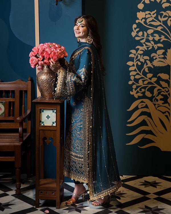 ASIM JOFA chiffon embroidered sequence