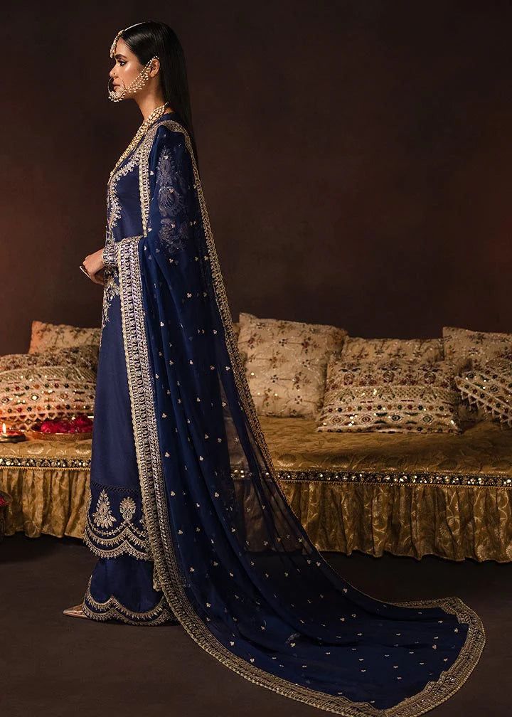 elvet embroidered copper zari work luxury